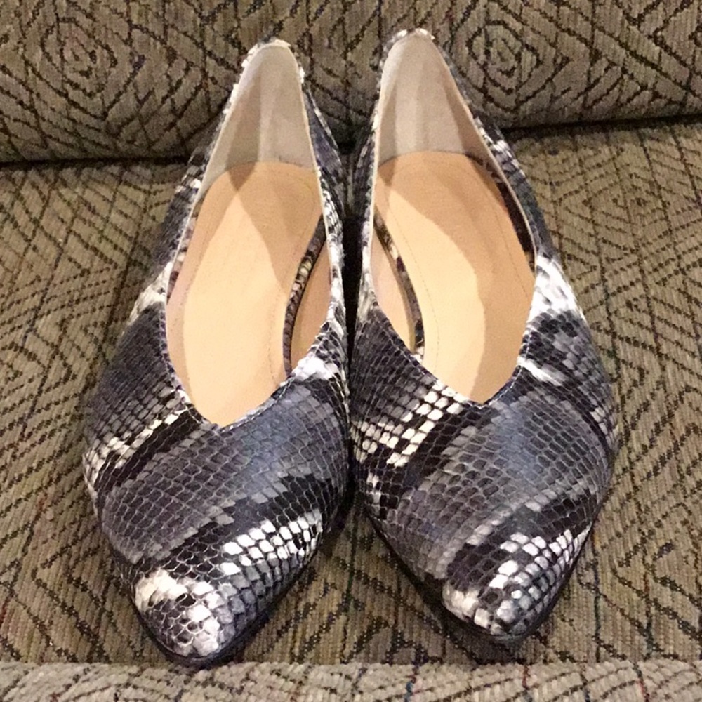 Napoleoni leather Snake print shoes